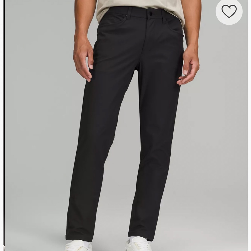 GREY Lululemon Men’s ABC Slim-Fit 5 Pocket Pants